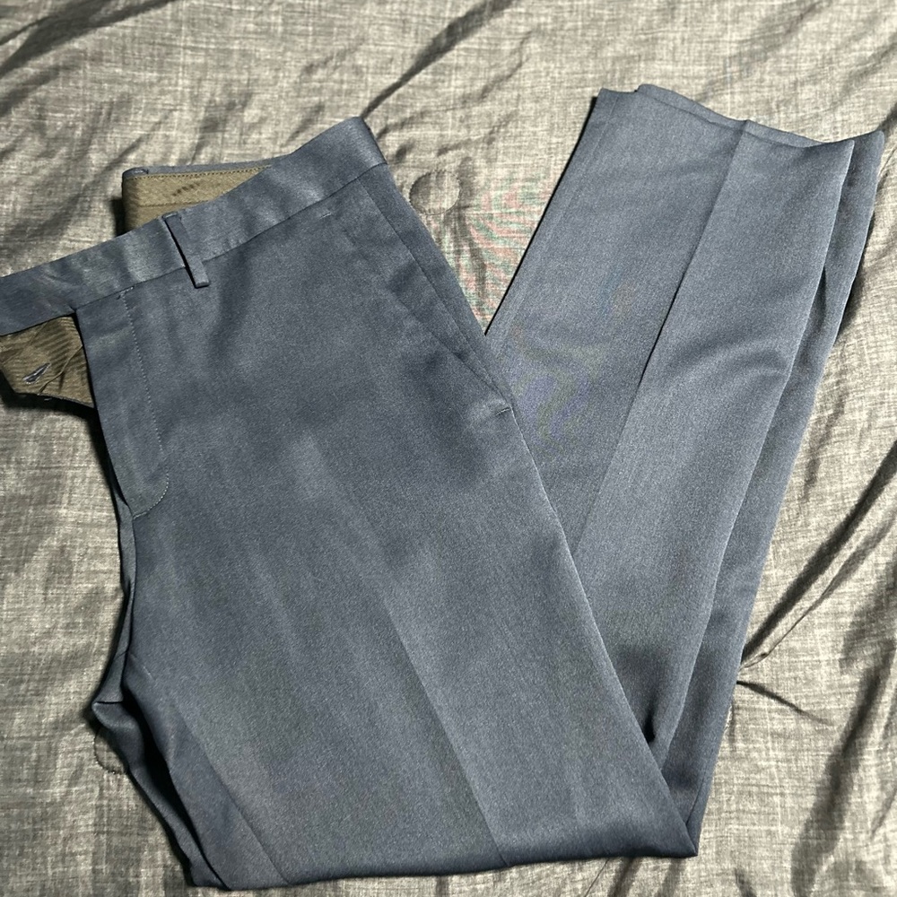 Kenneth Cole Reaction Men's Slate Gray Dress Pants